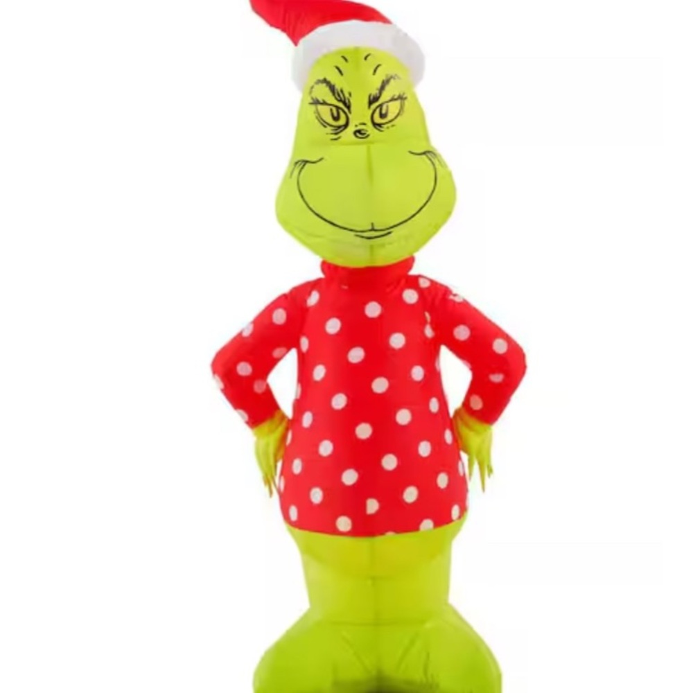 Pre-lit LED Grinch Inflatable